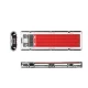 Orico TCM2-C3 M.2 NVMe SSD išorinis dėklas (USB-C, 10 Gb/s), Raudonas