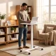 Modernhome Mobile Laptop Desk with Adjustable Height, White