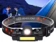 Įkraunamas COB LED galvos žibintuvėlis „4-in-1“ su magnetu, juodas