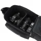 Wozinsky Bike Pannier Rack Bag with Shoulder Strap 9L, Black
