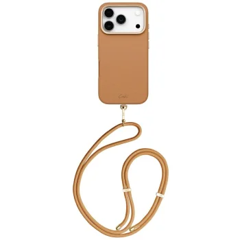 Uniq Coehl Mirelle dėklas iPhone 17 Pro su magnetiniu įkrovimu, rudas