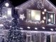 Šviesos užuolaida girlianda 500 LED šaltai balta IP44