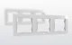 Shelly Frame3White Triple Switch Frame, White