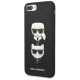 Karl Lagerfeld Saffiano Karl&Choupette dėklas iPhone 7 Plus / 8 Plus juodas
