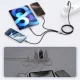 Tech-Protect UltraBoost DNA 3in1 USB-C / Micro-USB / Lightning laidas 120 cm, pilkas