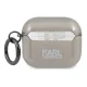Karl Lagerfeld AirPods 3 dėklas Glitter Karl\'s Head, juodas