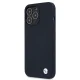BMW Silicone Signature dėklas, skirtas iPhone 13 Pro Max, tamsiai mėlynas