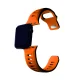 3mk silikoninis dirželis „Apple Watch“ 42 / 44 / 45 / 49 mm, oranžinis