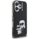 Karl Lagerfeld IML Aquarelle Karl & Choupette & Logo iPhone 16 dėklas, juodas