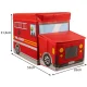 Kruzzel Toy Box Fire Truck, Red