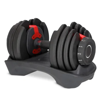 Reguliuojamas hantelis 4Fizjo 1177 Premium, 16 kg, juodas