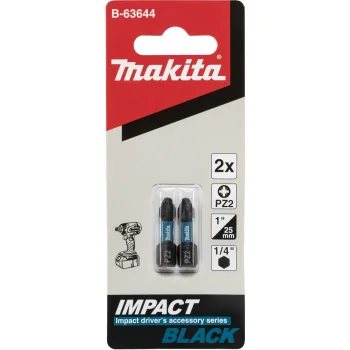 Suktuvo antgalių rinkinys Makita Impact Black PZ2, 25 mm, 2 vnt. (B-63644)