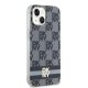 DKNY Checkered Pattern MagSafe dėklas iPhone 15 Plus, juodas