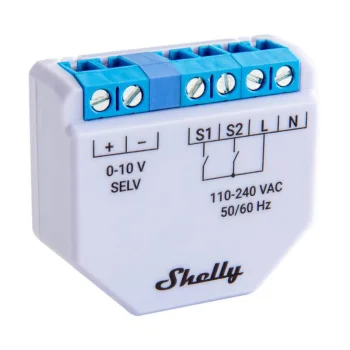 Shelly Plus 0-10V išmanusis šviesos reguliatorius, WiFi/Bluetooth