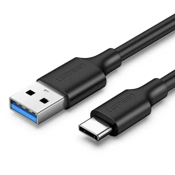 Ugreen US184 USB-A 3.0 į USB-C laidas, 3A, 1m, Juodas
