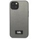 Karl Lagerfeld Saffiano Plaque dėklas, skirtas iPhone 13 mini, sidabrinis