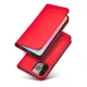 Atverčiamasis dėklas Magnet Card Case iPhone 14 Pro Max, raudonas