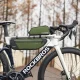 Vandeniui atsparus dviračio rėmo krepšys Rockbros TL004 0.7 l, žalias