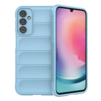 Dėklas Samsung Galaxy A24 4G Hurtel Magic Shield Case, šviesiai mėlynas