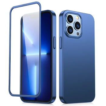 Dėklas Joyroom 360 Full Case telefonui iPhone 13 Pro Max su stiklu, JR-BP928, mėlynas