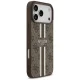 Guess 4G Printed Stripes MagSafe dėklas iPhone 17 Pro Max, rudas
