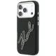 Karl Lagerfeld Smooth Big Resin Signature Logo dėklas iPhone 18 Pro / 17 Pro, juodas