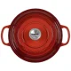 Ketaus puodas Le Creuset Signature apvalus 20 cm, 2.4 l, raudonas