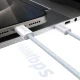 Dudao L6C USB-C į USB-C PD laidas, 30W, 2m, Šviesiai mėlynas