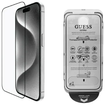 Guess 2.5D Outline Tempered Glass for iPhone 16 Pro