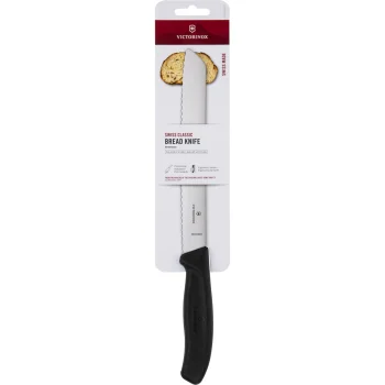 Duonos peilis Victorinox Swiss Classic, 21 cm, juodas