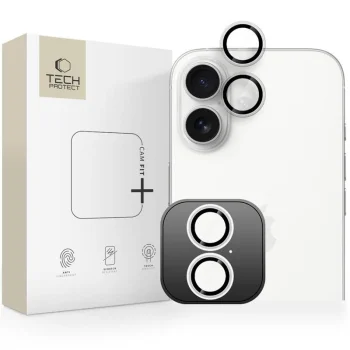 Tech-Protect Camring Fit+ Camera Lens Protector for iPhone 17, Clear