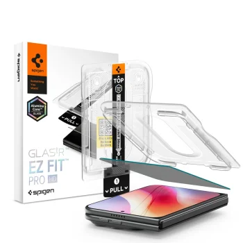 Apsauginis stiklas Spigen Glas.tR EZ Fit Pro HD AC Privacy, skirtas iPhone Duo