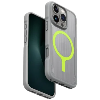 Uniq Combat Active Magclick dėklas telefonui iPhone 16 Pro, pilkas