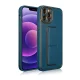 Dėklas iPhone 12 Pro su atlenkiamu stovu, mėlynas