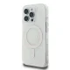 Guess IML 4G Background MagSafe dėklas skirtas iPhone 16 Pro, baltas