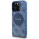 Guess dėklas iPhone 16 Pro Max telefonui 4G Circle Classic Logo MagSafe, mėlynas