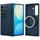 Dėklas Spigen AirSkin Aramid MagFit, skirtas Samsung Galaxy Z Fold 8 Ultra, Navy Blue