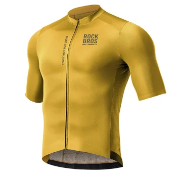 Rockbros ROAD TO SKY Men's Cycling Jersey 15120014025, L - Yellow