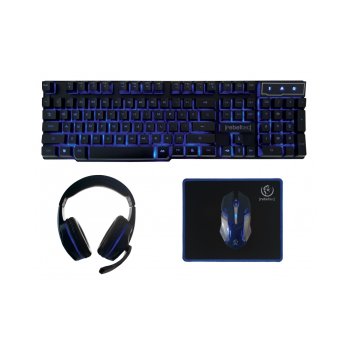 Žaidimų rinkinys Rebeltec Sherman 4-in-1 (klaviatūra, pelė, ausinės, kilimėlis)