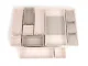 Large Modular Drawer Organizer for Cosmetics, 12-Piece Insert Set