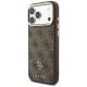 Guess 4G case with wallet and MagSafe for iPhone 18 Pro and 17 Pro, brown