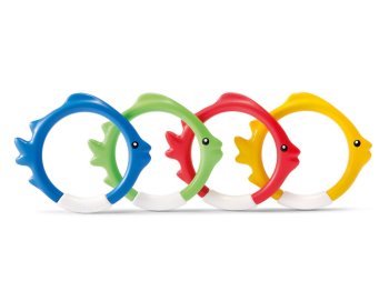 Nardymo žaislų žuvyčių rinkinys Intex 55507, 4 vnt.