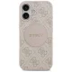 Guess 4G Circle Classic Logo MagSafe dėklas telefonui iPhone 17, rožinis