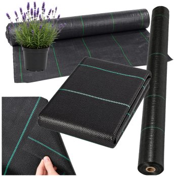 DIVODV juoda agroplėvelė nuo piktžolių 70g/m², 1x30m
