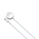 Devia Smart EA199 2-in-1 USB-A to Lightning Cable with Apple Watch Charger, White