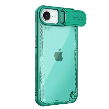 Nillkin Iceblade Prop dėklas iPhone 16e / 17e su kameros dangteliu, žalias