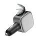 Cuktech CC903P 100W automobilinis įkroviklis su ištraukiamu USB-C laidu, pilkas