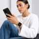 Tech-Protect Silicone Line dirželis Apple Watch 44 / 45 / 46 / 49 mm laikrodžiui, smėlio spalvos