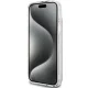 Guess IML 4G Gold Stripe dėklas, skirtas iPhone 15 Plus / 14 Plus, juodas