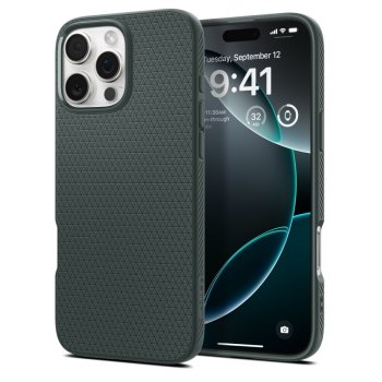 Spigen Liquid Air Case for iPhone 16 Pro Max, Green